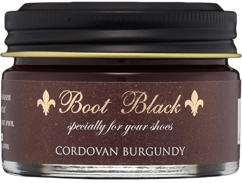 Boot Black Cordovan Leather Shoe Polish - 55g Made in Japan - Burgundy