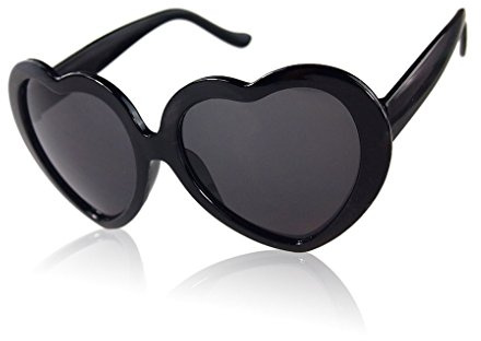 Boolavard Kids Fashion Retro Summer Cœur Heart Shape Design Lolita Lunettes de Soleil Lunettes de Vue
