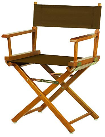 Casual Home 200-55/021-45 Director Chair 18 - Classic Height Honey OakFrame/Brown Canvas