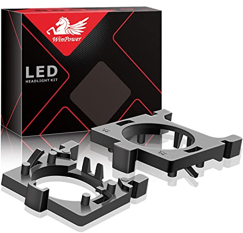 WinPower H7 LED Bulb Base Clips Adapter Holder Retainer Support Conversion Accessories Compatible with Fiesta MK7 MK2 Focus 2/3 Mondeo low beam etc., 2 Pieces