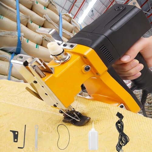 Sacknähmaschine, Nähmaschine für Säcke 220V Tragbares Beutelverschließmaschine Elektrische Verpackungsbeutel Abdichtmaschine,Handnähmaschine,für Gewebesack Papiersack Sandsack Jutesack Getreidesack