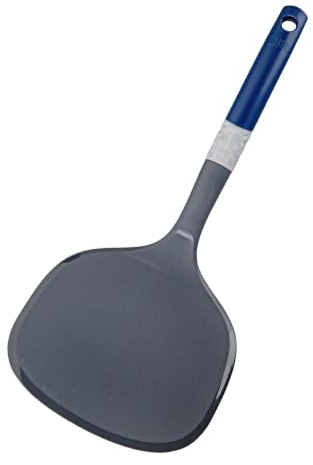 Tasty Pancake Turner, 34 x 15.5 cm, Ideal for Fried Eggs, Pancakes and Crepes, Non-Stick, Heat Resistant up to +270 °C, Dishwasher Safe, Grey/Blue