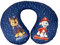 Paw Patrol Blue Neck Pillow with Chase and Marshall. Perfect for Travelling. Extra Comfortable and Washable.