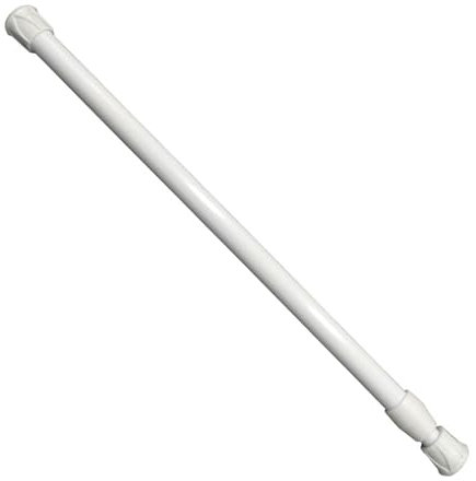 Adjustable Tension Rod, 30-50cm Extendable Curtain Poles Shower Curtain Rail,No Drilling Rustproof Spring Small Tension Rod for Kitchen, Cupboard, Wardrobe