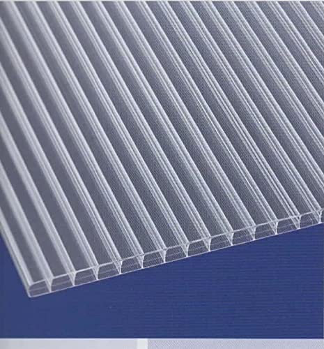 Polycarbonat Hohlkammerplatten - Stegplatten 16 mm - 3-fach Steg - hagelfest - UV - beständig ab 17,90 Euro/m² (opal-weiß, 5000 x 1200 mm)