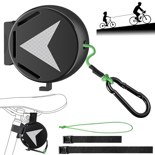 COTOP Corda da traino per bicicletta, 2 m, portata 120 kg, sistema di trazione per bambini e adulti, con molla di sicurezza ammortizzante, universale per tutti i manubri, con e-bike e MTB