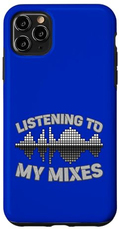 Custodia per iPhone 11 Pro Max Produttore musicale DJ Ascolto dei miei mix Sound Wave