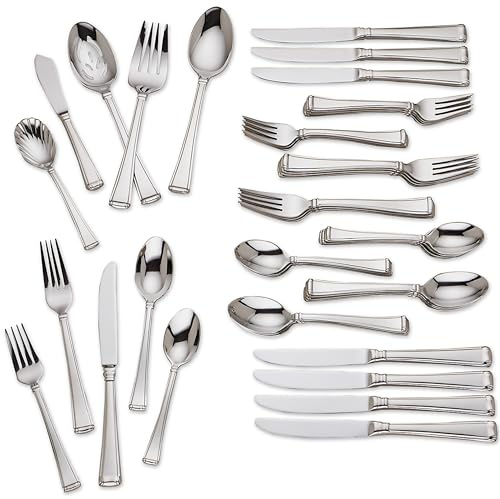 Gorham Column 45-Piece 18/10 Silverware Set for 8, Flatware