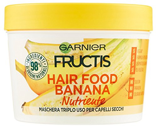 Garnier Fructis Hair Food 3-in-1 Mask with Vegan Formula 390 ml Banana