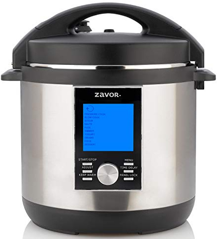 Zavor LUX LCD 6 Quart Programmable Electric Multi-Cooker: Pressure Cooker, Slow Cooker, Rice Cooker, Yogurt Maker, Steamer and more - Stainless Steel (ZSELL02)