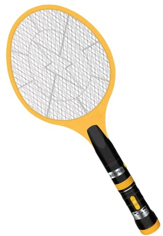 Beastron (Large Size Killer Racket with USB Charging (Upgraded) Bug Zapper, Electric Fly 3000, 1 Pack, Yellow