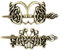 Lurrose 2 Stück Keltische Haarspange Haarstifte Kreative Haarnadel Vintage Haarschmuck für Langes Haar Schmuck Zöpfe Haarspange mit Stock