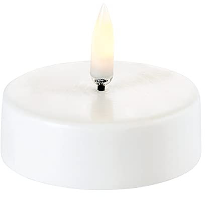 Piffany Copenhagen UYUNI Lighting Pillar - Vela LED de té (6,1 x 2 cm, plástico con revestimiento de cera, temporizador de 6 horas, sin riesgo de incendio, sin hollín ni olor