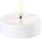 Piffany Copenhagen UYUNI Lighting Pillar LED Teelicht 6,1 x 2 cm Kunststoff mit Wachsbeschichtung Weiss - 6 Stunden Timerfunktion - Keine Brandgefahr, Keine Rußbildung und kein Geruch