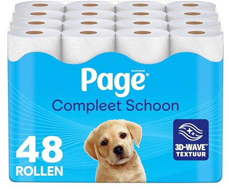 Page Toalettpapper – komplett rent toalettpapper – 48 rullar – värdepaket