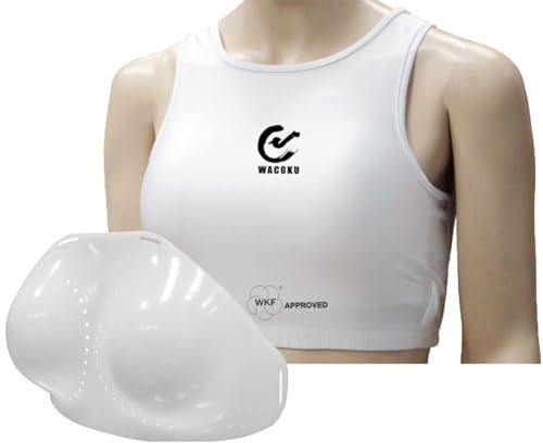 WKF Karate Competition Approved Wacoku Ladies Chest Guard Protector (Medium)