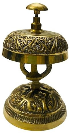 Campana de escritorio de latón para hotel, decoración náutica, campana de mesa náutica, decoración del hogar, decoración de oficina