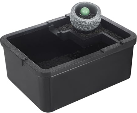 Moreeulsi Petit Aquarium avec Filtre et lumière | Décoration de Table Basse | Ancien système avec Pompe USB et lumière pour récif, crevettes, méduses Betta, décoration de Bureau