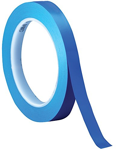3M 471 Vinyl Tape, 6 mm x 33 m, Blue, Pack of 144