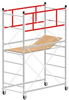 Andamio con altura de trabajo de 3,90 m, de acero, serie M4 Lux, base normal, fabricado en Italia SCEDIL