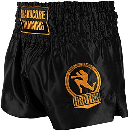 Hardcore Training Classiс Muay Thai Luncha Pantalones Cortos Hombre Negro Blanc Azul Rojo Camo Kickboxing Boxeo MMA Combat Sport Sparring