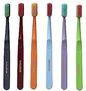 Betadent 1 SPAZZOLINO EXTRA SOFT. Setole morbide con punte arrotondate. Antiplacca, Anatomico. Un pezzo, colori assortiti