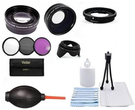 Olympus Tough TG Series Lens Kit: Wide Angle + Macro + Telephoto Zoom + Filter Set with Adapter