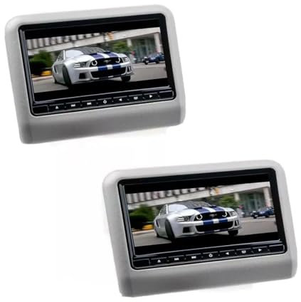 COPPIA 9 pollici Lettore DVD AV Auto poggiatesta Monitor LED USB SD UNIVERSALE