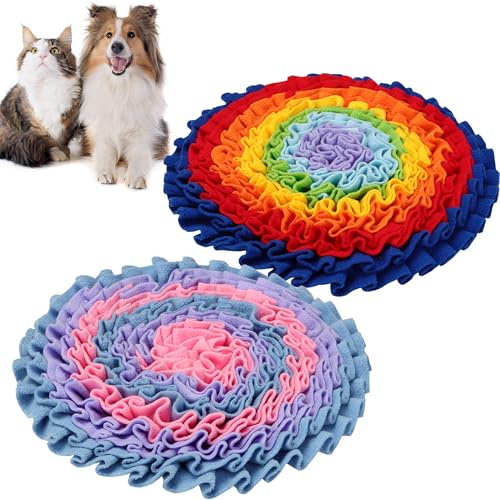 DiDiBirDi Alfombra olfativa para perros, alfombrilla para olfatear comida, alfombrilla para olfatear para perros, alfombrilla de entrenamiento para cachorros para alimentación lenta, lavable para
