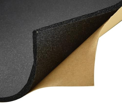 Isolant Thermique Voiture Coussin d'isolation phonique en mousse auto-adhésive, 30x50mm, for silencieux d'isolation phonique Automobile, tampon d'isolation phonique en caoutchouc double face solide Is