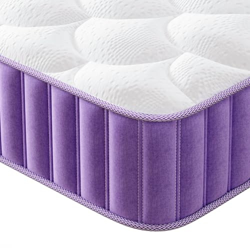 Niqooia Matratze 140x200 cm Federkernmatratze Höhe 25 cm, 7-Zonen-Taschenfederkernmatratze H3 Härtegrad mit Hochwertigem Schaumstoff für Rückenunterstützung, Ergonomische Memory Schaum Matratzen