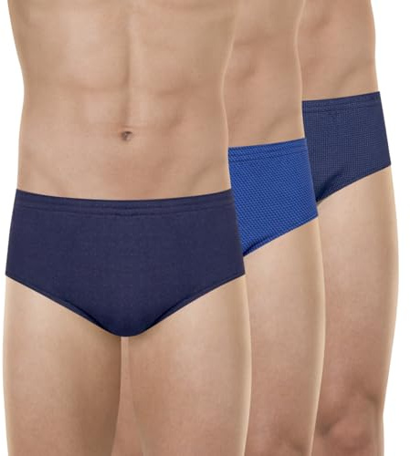 Eminence - Lot de 3 Slips Homme Taille Haute Fantaisie - Confort Optimal, Coton Premium, Ceinture Élastiquée, Motifs Élégants – Label Oeko-TEX® Standard 100