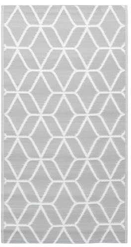 Gecheer Tappeto da Esterni, ARAKIL Grigio 80x150 cm in PP, per giardino