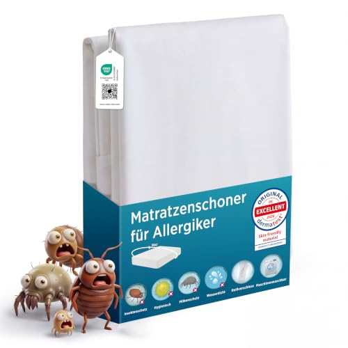 BEDSURE Protector de colchón 90 x 200 cm - Antichinches Antiacaros Blanco
