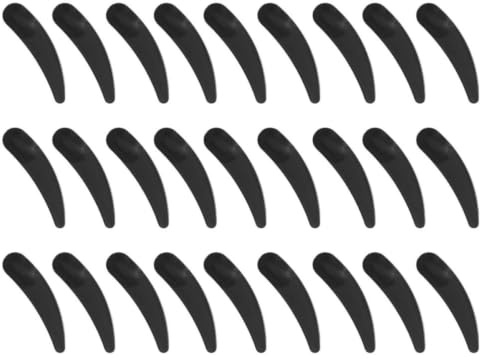 RUNROTOO Cuillères à Crèmes Visage 100 Noir en Pp Outil Pratique pour Dosettes de Crème et Application Précise de Soins Visage pour DIY Cosmétiques