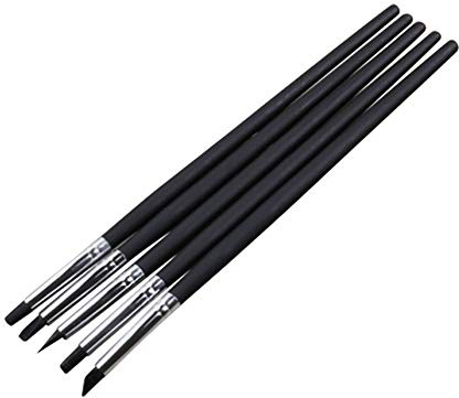 Clay Sculpting Tools - Professional Silicone Rubber Tip Paint Pens Brushes, Durable Metal Casings, Soft Silicone Tips for Shaping Modeling Wipe Out