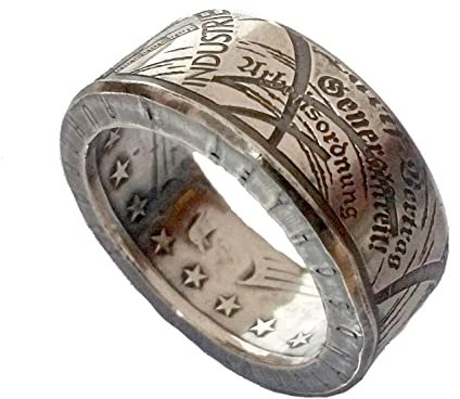 Münzring 10 Euro 2003 Ruhrgebiet Silber 925er Größe 56 bis 74