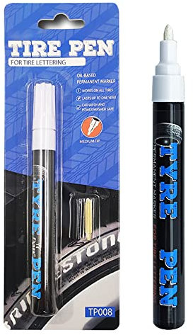 URFEDA Stylo de Peinture pour Pneus, Marqueur Blanc, Marqueurs Métalliques Feutres, Marqueurs Permanent, Imperméable Marqueur Peinture Acylique, pour Album, Scrapbooking, Carte