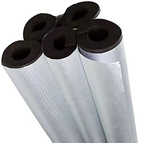5 Piezas Tubo de Espuma de Aislamiento de Tuberías, para Tubo de 16mm de Diámetro Material Ignífugo de Aislamiento Anticongelante Cubierta de Aislamiento de Tuberías para Exteriores de Invierno 600mm
