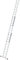 PROREGAL Sprossen-Schiebeleiter 3-teilig mit Standard-Traverse 3x8 Sprossen | Leiter, Teleskopleiter, Trittleiter, Bockleiter, Sprossen-Doppelleiter