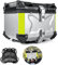 Motorrad Topcase Alu Reisen Motorradkoffer Helmkoffer Wasserdicht Top Case Gepäckträger Koffer 45L 55L 65L 80L 100L Heckkasten Aufbewahrungsbox Für Roller, Mofa, Quad, Mit Platte (Color : Silber, SI