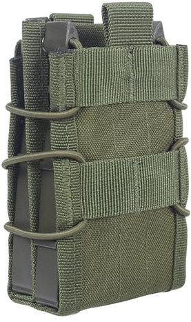 Open Top Mag Pouch, Molle Magazintasche, 5.56.7.62 Magazinbeutel Doppelmagazin-Tasche für M4 M14 M16 G36 AR15