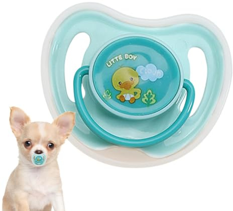 Ciuccio per cani, giocattoli da masticare in silicone, giocattoli portatili per la dentizione dei cuccioli, giocattoli da masticare calmanti sicuri per cani di piccola taglia