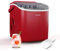 Klarstein Eiswürfelmaschine - 12kg/24h, 2 Würfelgrößen, 1,3L Wassertank, LED-Anzeigen, transparenter Deckel, tragbar, ideal für Partys/Gartenfeste