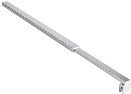 T&K Shower Screen Support Bar 700mm to 1300mm Telescopic Bar Chrome Adjustable Support Bar, for Wet Room Shower Enclosures Bath Panel, Fits 6-10mm Glass