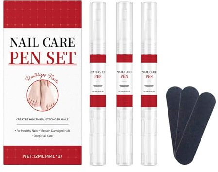 Durcissant et renforçant pour ongles, 3 pièces, stylo pour réparation des ongles, liquide réparateur pour les pieds secs, idéal pour la maison, le voyage, la manucure, la pédicure, le salon, les