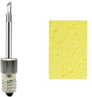 QUXVUIS Puntas de para soldar E10 Puntas de para soldar temperatura y larga duración soldadura metal interfaz USB, Plata E10-cuchillo hea, 1