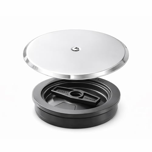 Tapa de Bote Sifónico para Baño – Acero Inoxidable con Junta de Goma – Evita Malos Olores y Fugas – Cierre Seguro para Desagüe y Ducha – Compatible con Sifón - Fluvia