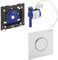 Geberit 116015KJ1 Urinal Handauslösung HyTouch Kunststoff Sigma10 pneumatisch, weiß / verchromt