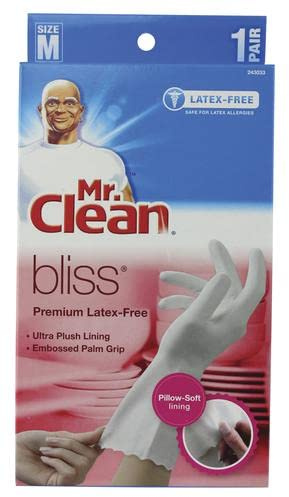 Mr. Clean Premium Latex-Free Gloves Bliss Medium Size (Pack of 2 Pairs)